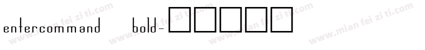 entercommand bold字体转换